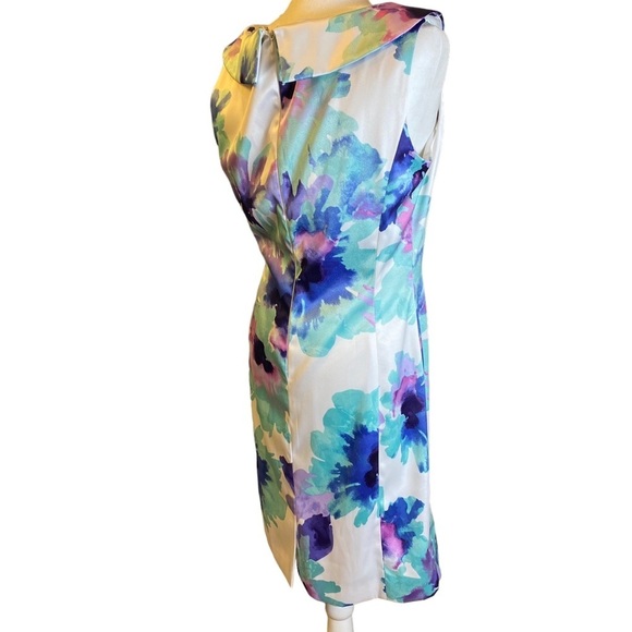 Arthur S. Levine for Tahari Dress Size 12 Limited Edition‎ Watercolors Blue - Picture 5 of 16